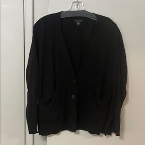 Eileen Fisher Classic Black Cardigan